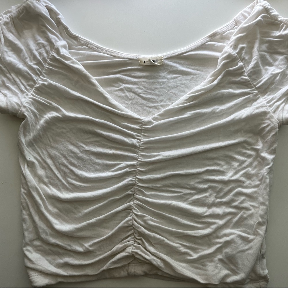 White crop top